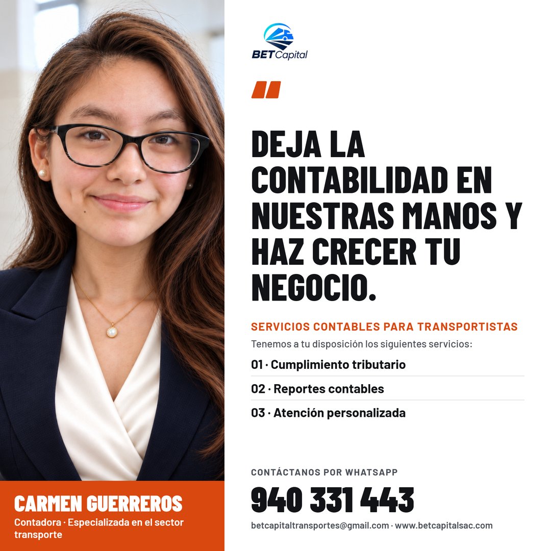 Operación CONTABILIDAD ESPECIALIZADA EN TRANSPORTE