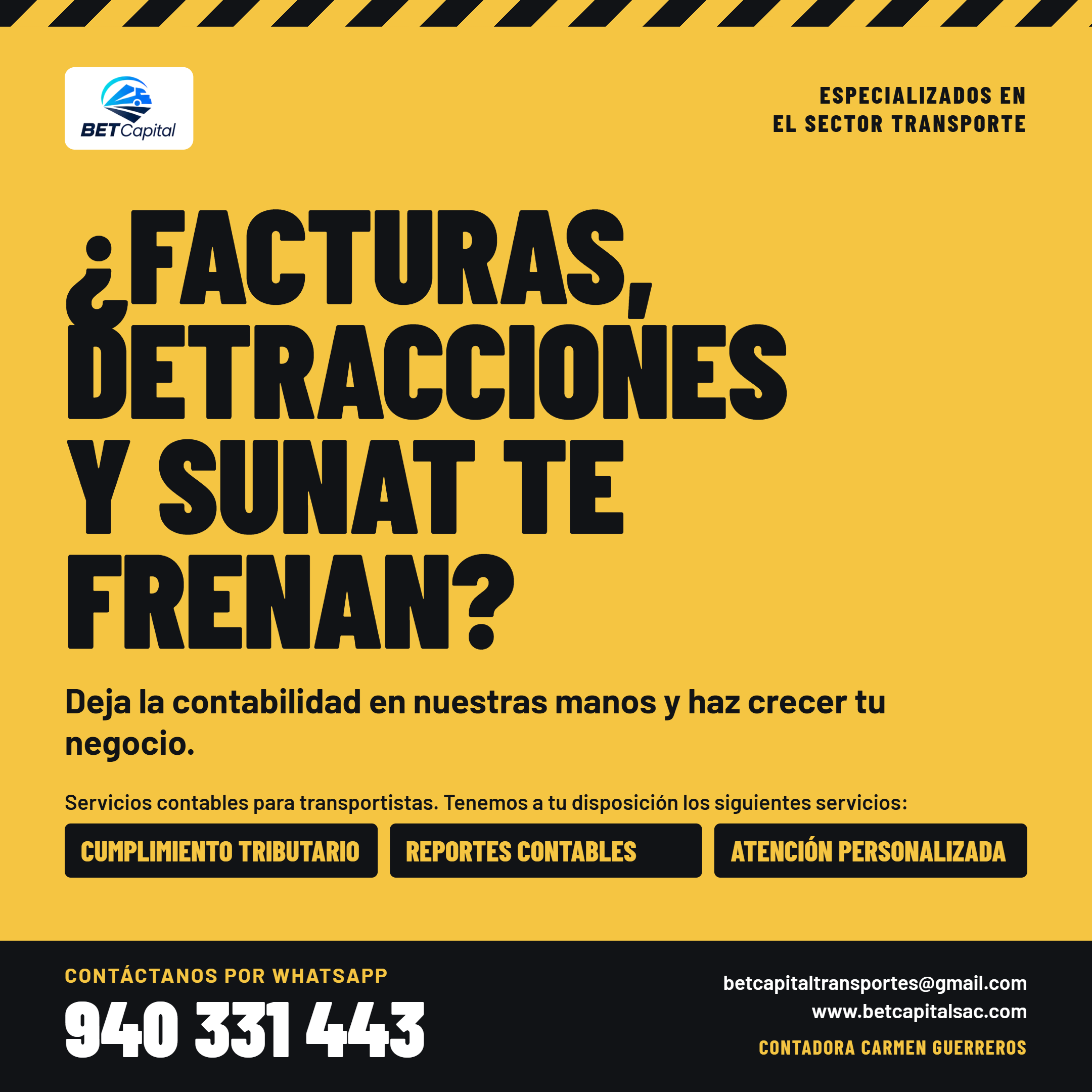 Operación CONTABILIDAD ESPECIALIZADA EN TRANSPORTE